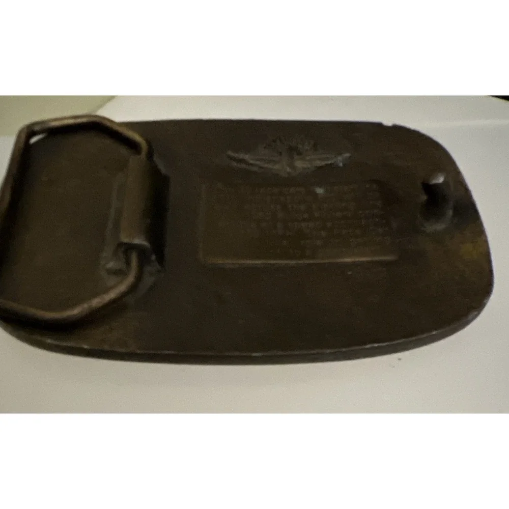 1983‎ Indy 500 Buick Bronze Belt Buckle Riviera Pace Car Vintage Collectible